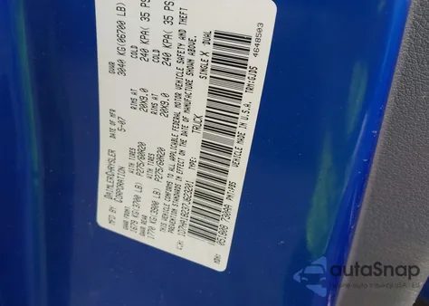 2007 Dodge Ram 1500 Laramie из США, поврежденный, VIN 1D7HA18237J623201